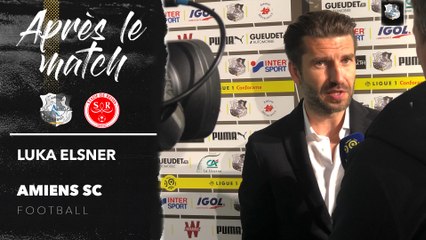 Après le match Amiens SC - Stade de Reims - Luka Elsner