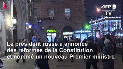 Des moscovites réagissent à la démission du Premier ministre