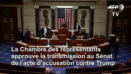 Destitution: La Chambre approuve la transmission au Sénat de l'acte d'accusation contre Trump