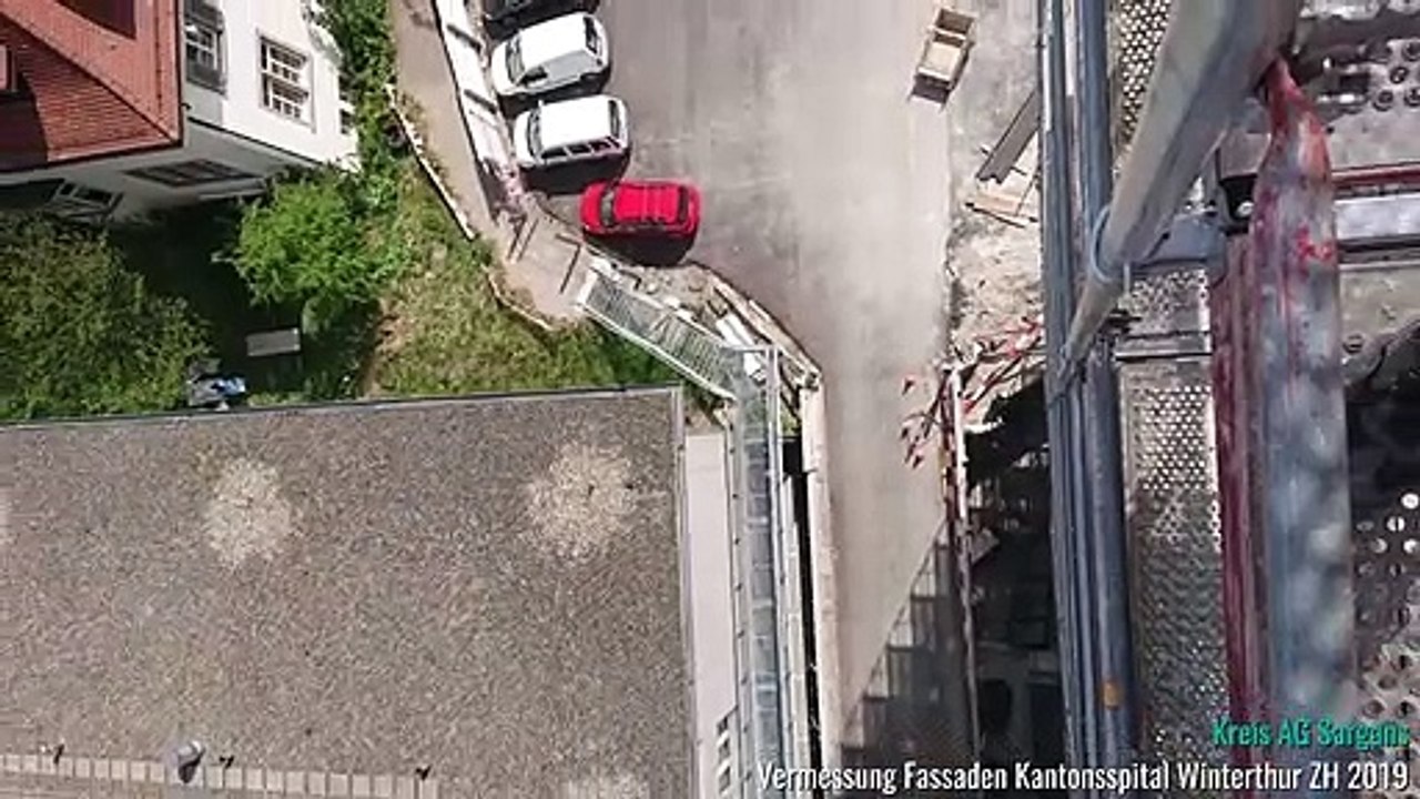 Vermessung Fassaden für Stahlkonstruktion Kantonsspital Winterthur