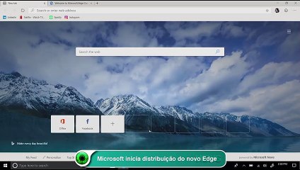 Microsoft inicia distribuição do novo Edge