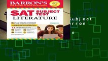 Full E-book  SAT Subject Test Literature (Barron s Sat Subject Test Literature) Complete