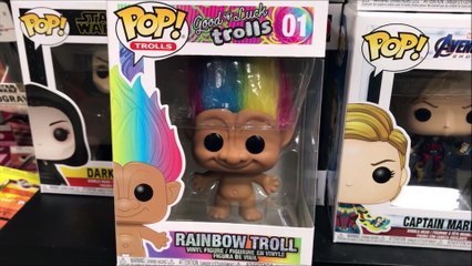 The Rainbow Trolls Funko Pop With Hair Vinyl Figure