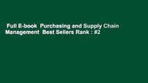 Full E-book  Purchasing and Supply Chain Management  Best Sellers Rank : #2