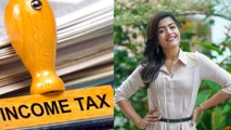 Income Tax ride on  Rashmika Mandanna house.  | FILMIBEATN KANNADA