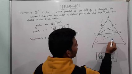 Triangle Thales's theorem