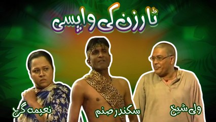 Best Comedy Of Sikandar Sanam,Wali Shaikh And Naeema Garaj - Tarzan Ki Wapsi - Comedy Scene