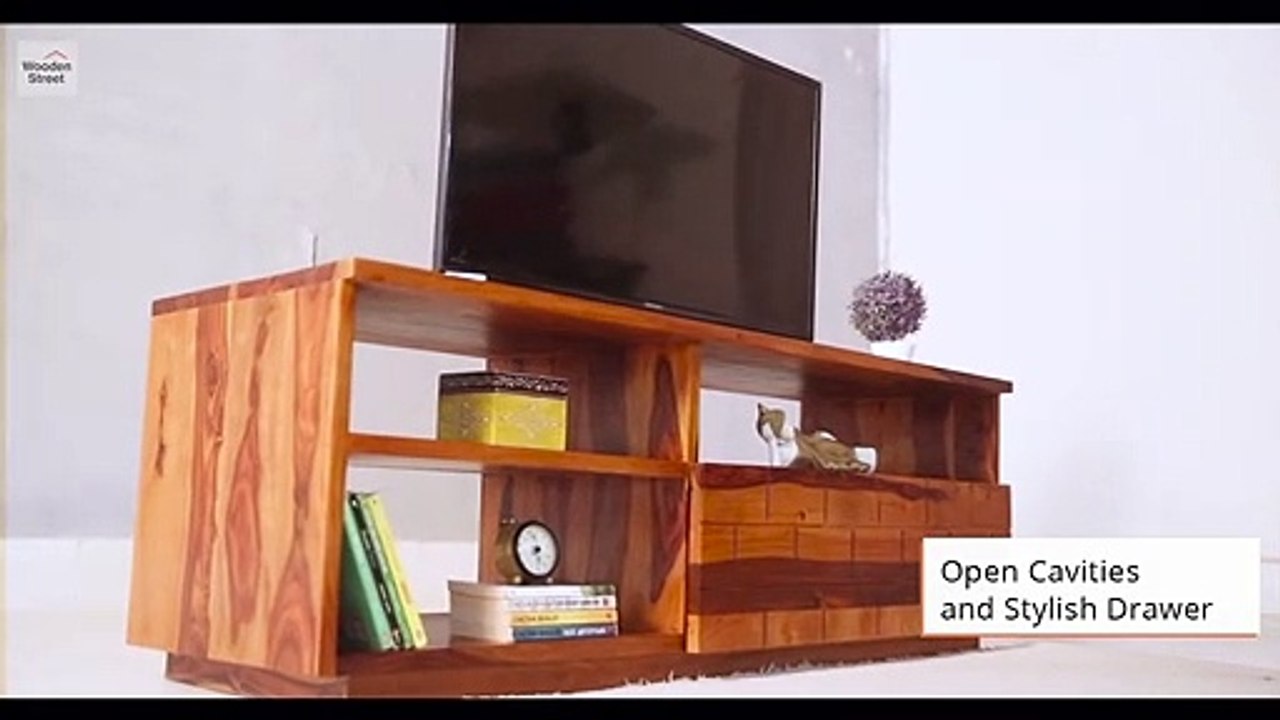 TV Units - Top 5 Wooden TV Unit Designs For Living Room & Bedroom by Wooden Street