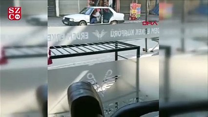 Kapıları olmayan otomobille trafiğe çıkınca
