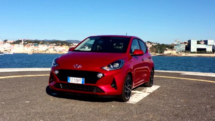 The new Hyundai i10 in Dragon Red Exterior Design