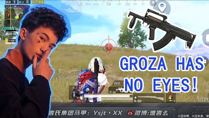 PubgMobile 决赛圈灭了粉丝队？GROZA无眼呀！ 刺激战场