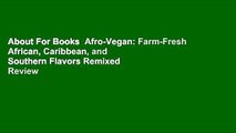 About For Books  Afro-Vegan: Farm-Fresh African, Caribbean, and Southern Flavors Remixed  Review