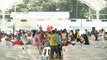 Taal Volcano evacuees arrive in Dasmariñas, Cavite