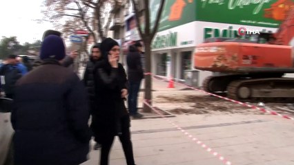 Çökme sonrasında ortalık toz, duman oldu