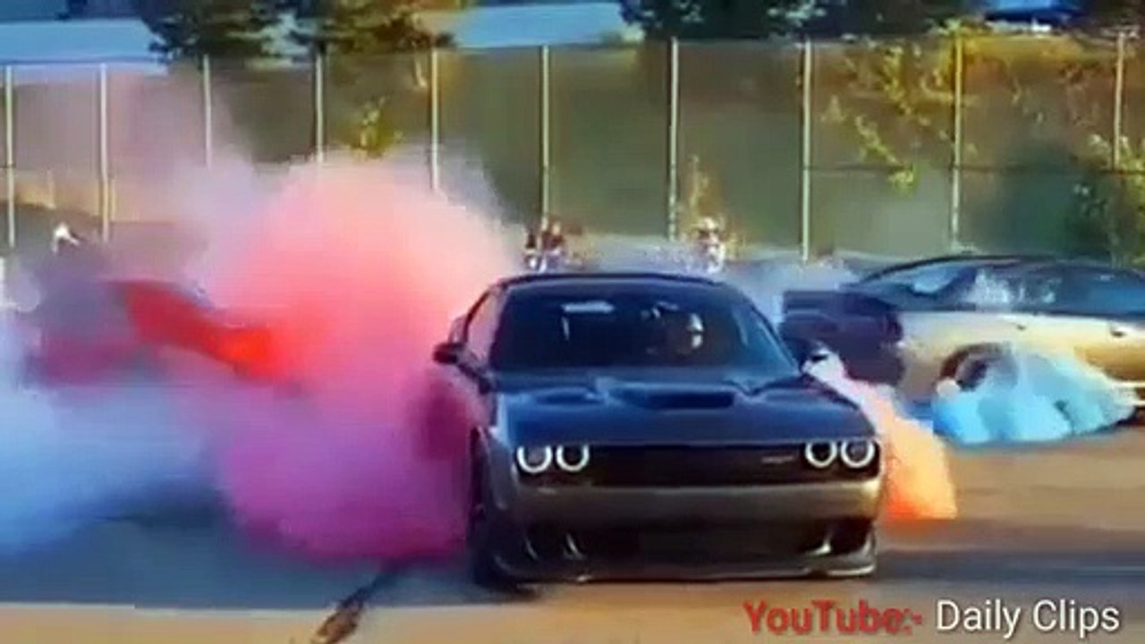 Burn out from car