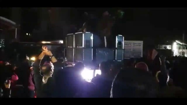 Iraq Protests: Protests in Front of the Governor House in Hillah