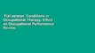 Full version  Conditions in Occupational Therapy: Effect on Occupational Performance  Review