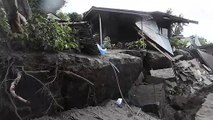 Fissures in Agoncillo, Batangas caused by Taal restiveness
