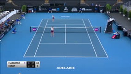 Adélaïde - Sabalenka sort Halep