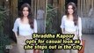 Shraddha Kapoor opts for casual look as she steps out in the city