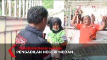 Emak-emak Teriaki Tersangka Pembunuh Hakim PN Medan