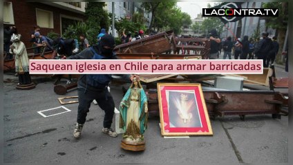 La izquierda intolerante saquea y destruye una iglesia en Chile