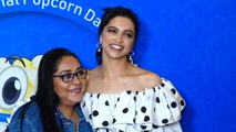 Deepika Padukone And Meghna Gulzar celebrate their film with popcorn