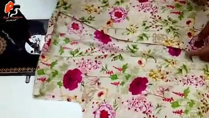 Collar Kurti Design With Piping and Button - Full Making_2