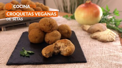 Croquetas veganas de setas - Cocinatis