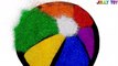 Glitter Beach Ball coloring pages Learn Colors for kids Learn Alphabet _ Jolly Toy Ar