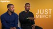 Michael B. Jordan &  Jamie Foxx talk getting into character for Just Mercy