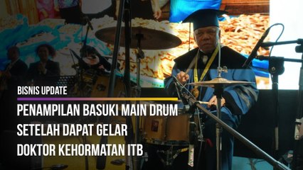 Basuki Main Drum Setelah Dapat Gelar Doktor Kehormatan ITB