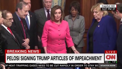 Nancy Pelosi Pen Giving
