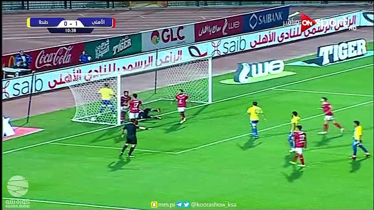 ملخص واهداف فوز الاهلي وطنطا 4-0 في الدوري المصري