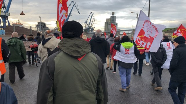Réforme des retraites, la manif sur le port