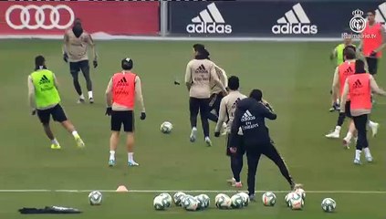 El Real Madrid entrena sin Ramos, Benzema y Hazard