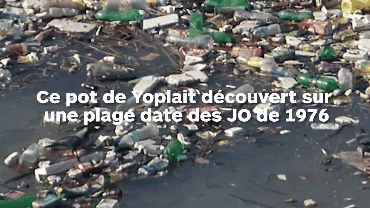 Ce pot de yaourt retrouvé sur la plage a plus de 40 ans : la pollution plastique doit cesser !