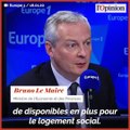 Le livret A convertit Bruno Le Maire en défenseur du logement social