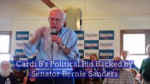 Cardi B's Political Bid Backed by Senator Bernie Sanders