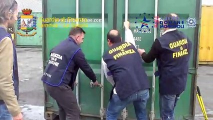 La Spezia - Cocaina per 100 milioni di euro sequestrata al porto (13.01.20)