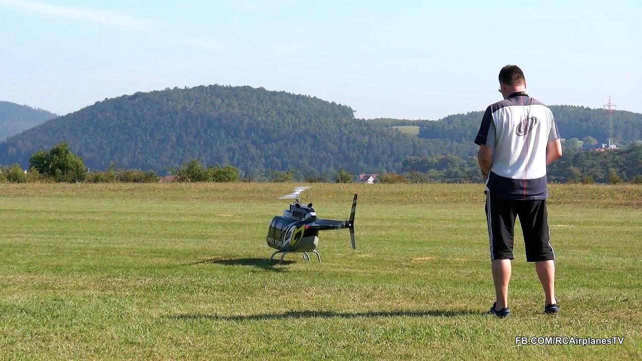 Jetranger Flight Demonstration - Huge RC Scale Model Electric Helicopter Bell-206