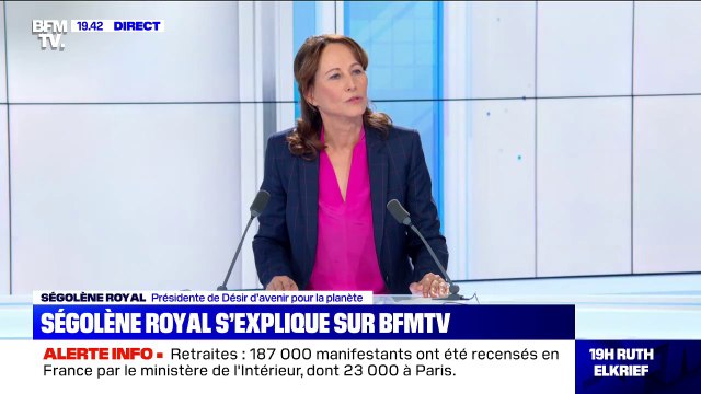 Ségolène Royal: J'ai choisi ma liberté d'opinion et ma liberté d'expression plutôt que la mission des pôles