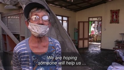 Homes destroyed after Philippines volcano eruption