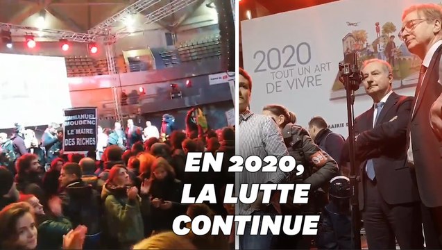 Les vœux du maire de Toulouse perturbés par des manifestants