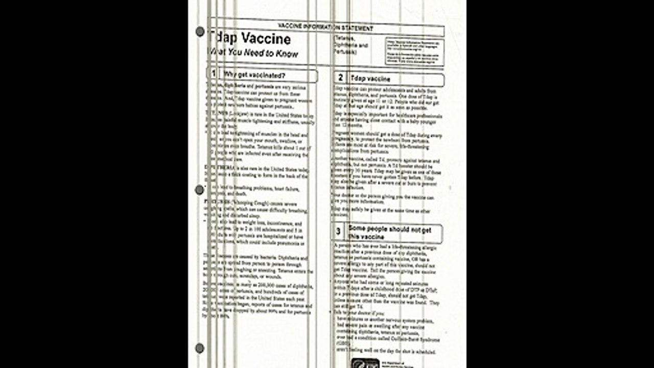 Tdap Vaccine what you need to know