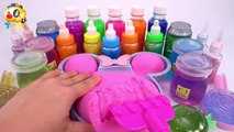 Mixing All Colors Slime Smoothie with DISNEY MICKEY