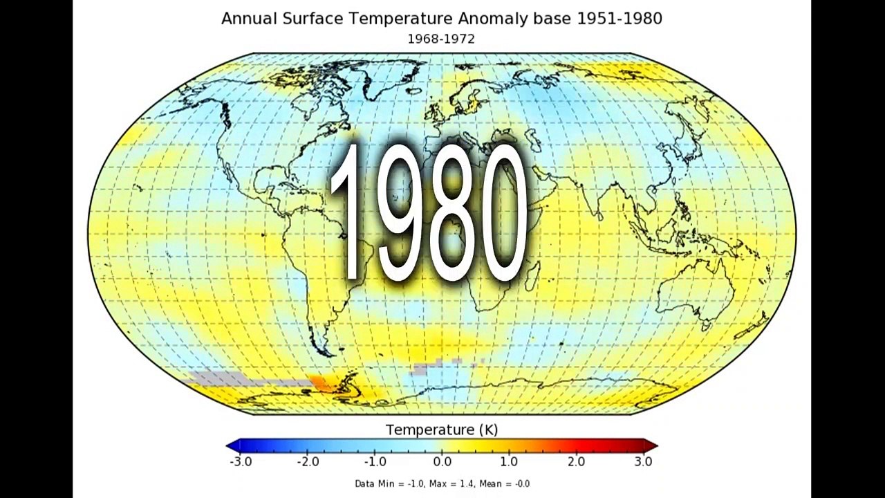 O impactante mapa do aquecimento global