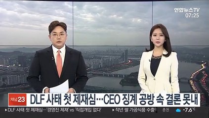 DLF 사태 첫 제재심…CEO 징계 공방 속 결론 못내