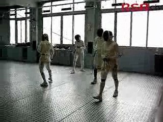 Sophie Lamon à l'entrainement