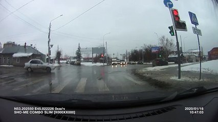 Red Light Runner Swiped in Russia